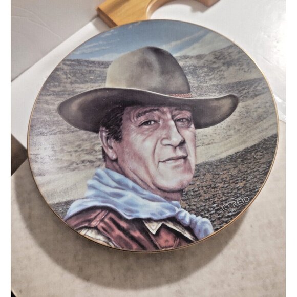 American Legend Collector Plate John Wayne by Kel Reid 8 1/2" - Picture 5 of 8